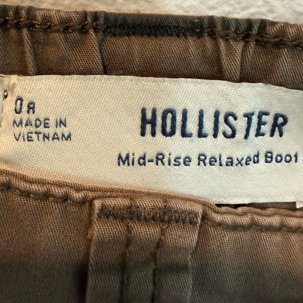 Hollister Brown Mid-Rise Bootcut Pants - Picture 4 of 6